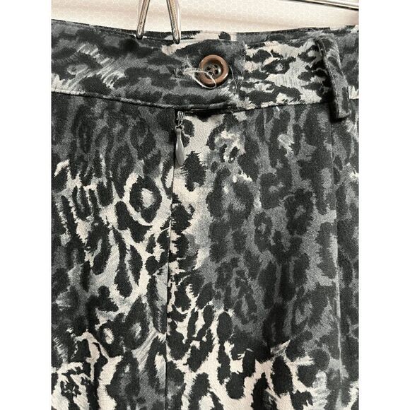 Gantos Womens Animal Print Knee Length Casual Pencil Skirt Black Gray Size 8 - Picture 5 of 6